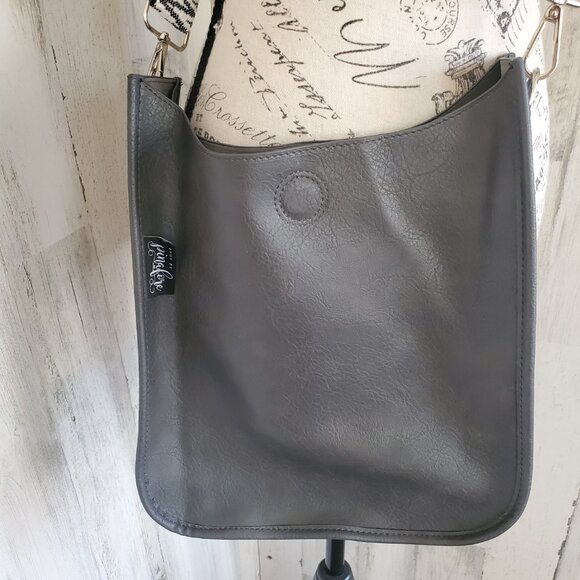 NWOT BAGS by PINAFORE VEGAN LEATHER CROSSBODY with GUITAR STRAP - Picture 3 of 11